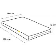 Saltea copii Jens Skiddou, din spuma, 120x60x10 cm JEM2090142