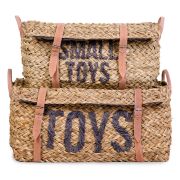 Set 2 cosuri depozitare din ratan Childhome ERFCH-CHRBTOY