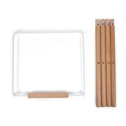 Set picioare cu suport pentru scaun de masa Childhome Evolu Natural/Alb ERFCH-CHEVOFTNA