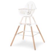 Set picioare cu suport pentru scaun de masa Childhome Evolu Natural/Alb ERFCH-CHEVOFTNA