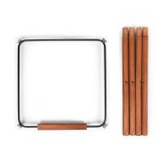 Set picioare cu suport pentru scaun de masa Childhome Evolu Nuc/Negru ERFCH-CHEVOFTFR