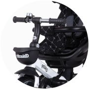 Tricicleta chipolino pegas cu sezut reversibil anthracite hubtrkpeg02201an