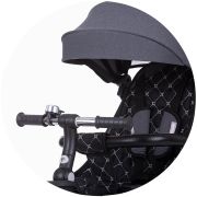Tricicleta chipolino pegas cu sezut reversibil anthracite hubtrkpeg02201an