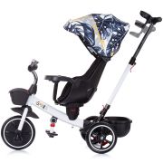 Tricicleta chipolino smart cu sezut reversibil black white hubtrksa02202bw