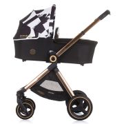 Carucior chipolino elite 3 in 1 black white hubkket02301bw