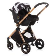 Carucior chipolino elite 3 in 1 black white hubkket02301bw