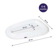 Salteluta bebelusi pentru dormit Clevamama pink 3212, testata impotriva alergenilor, certificata asthma & allergy friendly™ SUPclvm_3212