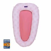 Salteluta bebelusi pentru dormit Clevamama pink 3212, testata impotriva alergenilor, certificata asthma & allergy friendly™ SUPclvm_3212