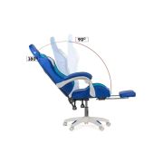 Scaun gaming cu lumini rbg si suport picioare off 298 drm10106