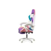 Scaun gaming cu lumini rbg si suport picioare off 298 drm10106