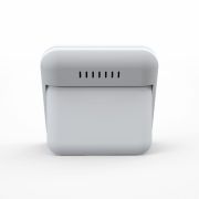 Termometru si higrometru digital de camera, ecran LCD, memorie, suport expandabil cu magnet, alb, AirBi SMILE BI1040