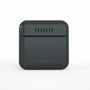 Termometru si higrometru digital de camera, ecran LCD, memorie, suport expandabil cu magnet, negru, AirBi SMILE BI1041