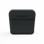 Termometru si higrometru digital de camera, ecran LCD, memorie, suport expandabil cu magnet, negru, AirBi SMILE BI1041