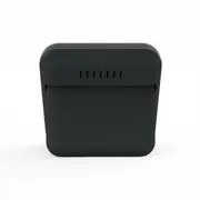 Termometru si higrometru digital de camera, ecran LCD, memorie, suport expandabil cu magnet, negru, AirBi SMILE BI1041