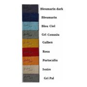 Botosei mocasini bebe din piele naturala BabyFox Turquoise Atlas cu siret alb uni - FOX1031279tqz