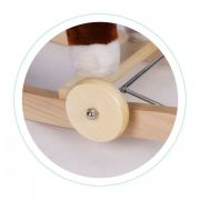 Calut balansoar cu roti, sunete si coada in miscare ecotoys xl-106w - maro edeedixl-106wbrown