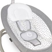 Lionelo - Fotoliu balansoar cu vibratii, Pascal Scandi, Cu 12 melodii linistitoare, Pliabil, 80x49 cm, Gri Deschis BYNLO-PASCAL_GREY_DOVE