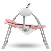 Lionelo - Fotoliu balansoar electric, Ruben, Cu spatar reglabil, Cu 12 melodii relaxante si sunete ale naturii, Cu 3 programe de balansare automata, Conform cu standardul european EN 16232, 68x65 cm, Roz BYNLO-RUBEN_PINK_BABY
