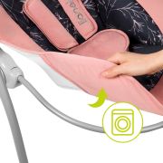 Lionelo - Fotoliu balansoar electric, Ruben, Cu spatar reglabil, Cu 12 melodii relaxante si sunete ale naturii, Cu 3 programe de balansare automata, Conform cu standardul european EN 16232, 68x65 cm, Roz BYNLO-RUBEN_PINK_BABY