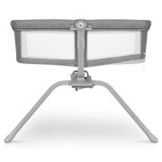 Lionelo - Patut balansoar Malin, 3 in 1, Pliabil, 0-9 kg, Geanta Transport, Asamblare Rapida, Ultra-Usor, Conform cu standardele europeane de securitate EN1130 si EN16890, Gri BYNLO-MALIN_GREY_STONE