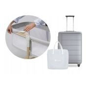 Lionelo - Patut balansoar Malin, 3 in 1, Pliabil, 0-9 kg, Geanta Transport, Asamblare Rapida, Ultra-Usor, Conform cu standardele europeane de securitate EN1130 si EN16890, Gri BYNLO-MALIN_GREY_STONE