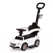 Masinuta de impins cu maner mercedes ecotoys 639 - alb edeedi639white