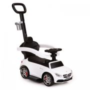 Masinuta de impins cu maner mercedes ecotoys 639 - alb edeedi639white