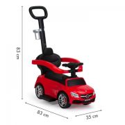 Masinuta de impins cu maner mercedes ecotoys 639 - rosu edeedi639red