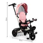 Tricicleta cu sezut reversibil ecotoys jm-311 - roz edeedijm-311pink
