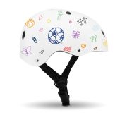 Lionelo - Casca pentru copii, Reglabila 50-56 cm, Din ABS si EPS, Conform cu standrdul EN1078, Alb BYNLO-HELMET_WHITE