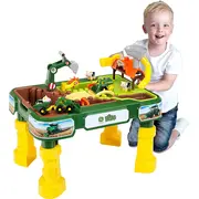 Masuta de joaca cu apa si nisip 2 in 1 - ferma&nbsp;john deere tk3948