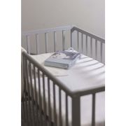 Petite&Mars - Cearceaf impermeabil cu eleastic, Soft Dream Dry, Lavabil la masina pana la 95 de garde, 120x60 cm, Alb BYN313401