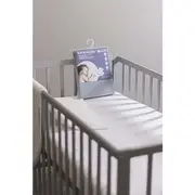 Petite&Mars - Cearceaf impermeabil cu eleastic, Soft Dream Dry, Lavabil la masina pana la 95 de garde, 120x60 cm, Gri BYN313112