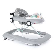 Petite&Mars - Premergator muzical cu panou interactiv si lumini Cabrio, Inaltime reglabila pe 3 pozitii, 6 luni+, Gri BYN857902