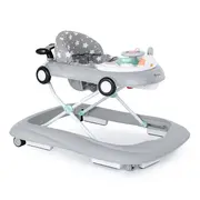 Petite&Mars - Premergator muzical cu panou interactiv si lumini Cabrio, Inaltime reglabila pe 3 pozitii, 6 luni+, Gri BYN857902