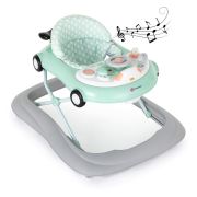 Petite&Mars - Premergator muzical cu panou interactiv si lumini Cabrio, Inaltime reglabila pe 3 pozitii, 6 luni+, Verde BYN857908