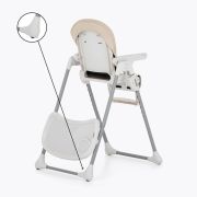 Petite&Mars - Scaun de masa Gusto, Spatar reglabil in 3 trepte, Suport de picioare ajustabil, Cu husa impermeabila, 6- 36 luni, Conform cu standardele europene de securitate EN14988:2017 +A1:2020, Jasmine Honey BYNPM_Gusto_Jasmine_Honey