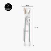 Petite&Mars - Scaun de masa Gusto, Spatar reglabil in 3 trepte, Suport de picioare ajustabil, Cu husa impermeabila, 6- 36 luni, Conform cu standardele europene de securitate EN14988:2017 +A1:2020, Sugar Pink BYNPM_Gusto_Sugar_Pink
