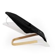 Petite&Mars - Sezlong balansoar, Calmy, Cu centura in 3 puncte, De la nastere pana la 9 kg, Negru BYN915900