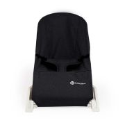Petite&Mars - Sezlong balansoar, Calmy, Cu centura in 3 puncte, De la nastere pana la 9 kg, Negru BYN915900