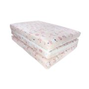 Saltea Pliabila Spuma Poliuretanica 120x60x5 cm - Dancing Bunny Roz 00086674