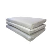 Saltea Pliabila Spuma Poliuretanica 120x60x5 cm - Dungi Gri 00086684