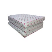 Saltea Pliabila Spuma Poliuretanica 120x60x5 cm - Stelute Gri Roz 00086682
