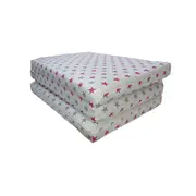 Saltea Pliabila Spuma Poliuretanica 120x60x5 cm - Stelute Gri Roz 00086682