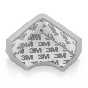 Set 4 protectii de colturi din spuma poliuretan, cu banda adeziva 3M, rezistenta la muscaturi, gri, Reer 82031