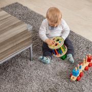 Set 4 protectii de colturi din spuma poliuretan, cu banda adeziva 3M, rezistenta la muscaturi, gri, Reer 82031
