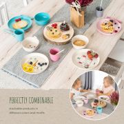 Set 5 piese vesela pentru mancarea copiilor, din materiale naturale, fara BPA, fara melamina, lavabile in masina de spalat vase, Reer Growing 22020