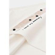 Paturica din bumbac organic Girafe, BabyCosy, Ecru, 85X85 cm JEMBC-CSY5908