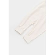 Salopeta cu fermoar Girafa, BabyCosy, 100% bumbac organic, Ecru (Marime: 9-12 luni) JEMBC-CSY3041-9