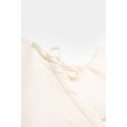 Salopeta petrecuta din muselina, BabyCosy, 100% bumbac organic, Ecru (Marime: 6-9 luni) JEMBC-CSYM7000-6